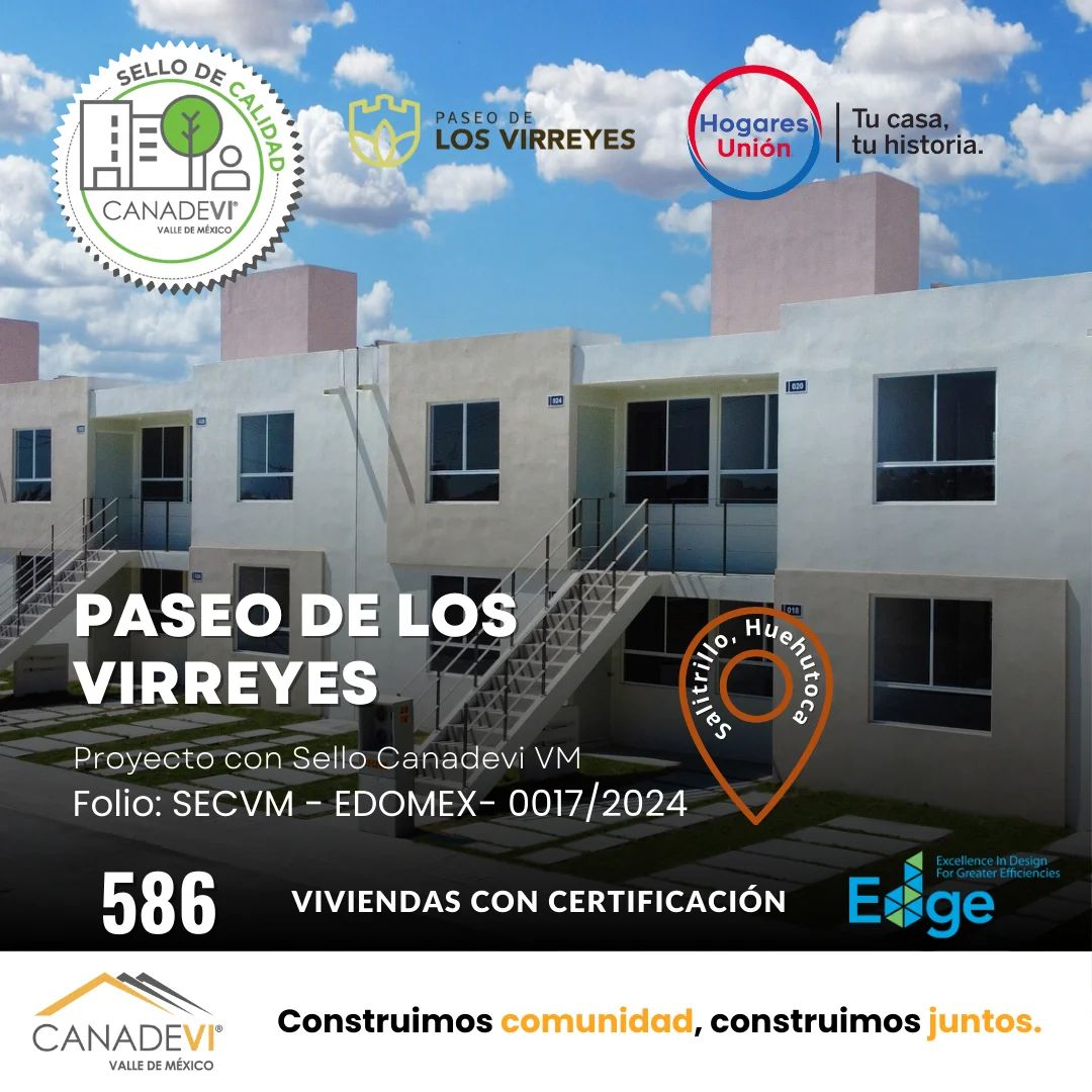 Proyecto Paseo de los Virreyes con Sello CANADEVI VM