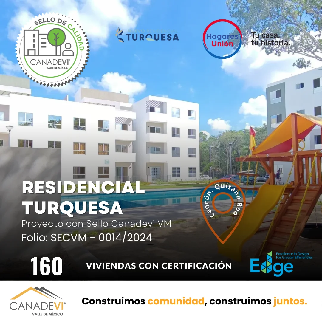 Proyecto Residencial Turquesa con Sello CANADEVI VM